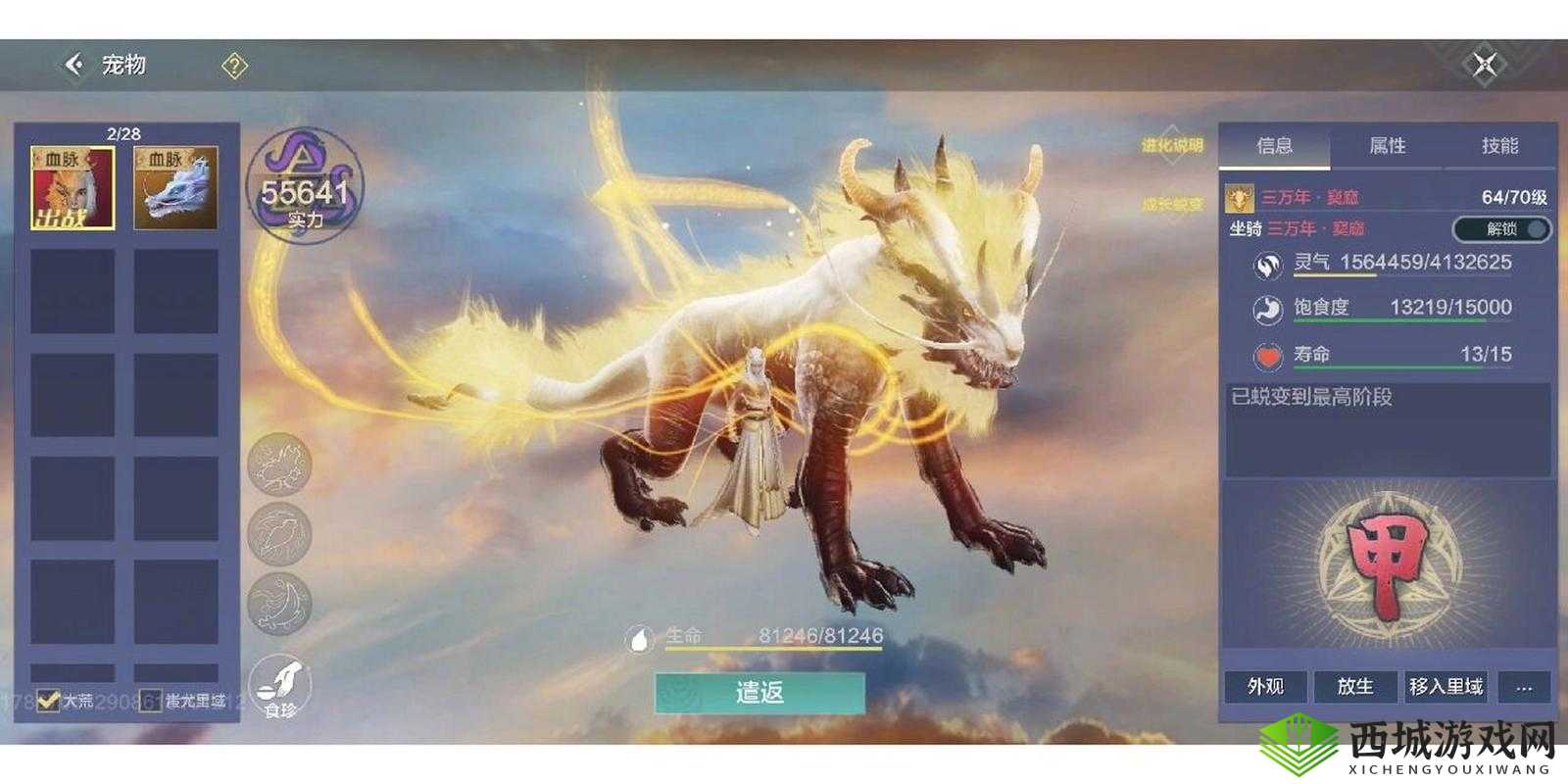 妄想山海强力坐骑宠物排名情况