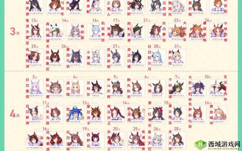 赛马娘弥生赏任务攻略及时间表概览