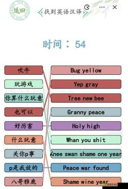 汉字找茬王英文翻译连线通关攻略：挑战汉字与英语的奇妙连结