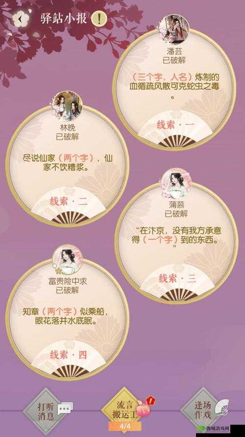 遇见逆水寒:揭秘驿站小报答案分享日,深度解析11月22日驿站谜题