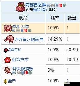 泰拉瑞亚混乱之脑获取方式及详细合成公式介绍