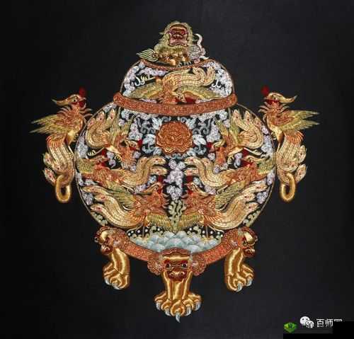 佛帐潮绣凸浮双龙耳帐精彩片段:展现传统工艺之美
