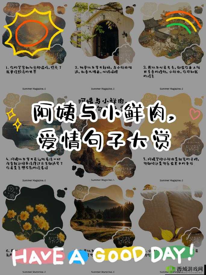 老阿姨喜欢小鲜肉用啥词形容