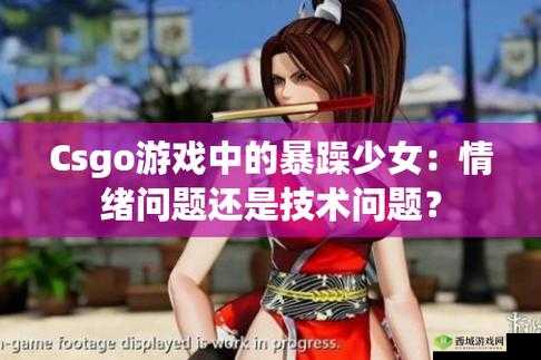 暴躁少女 CSGO 最火:我的游戏世界我主宰