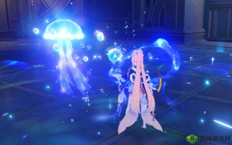 原神游戏里的蓝色生物,探索神秘与优雅的奇妙世界