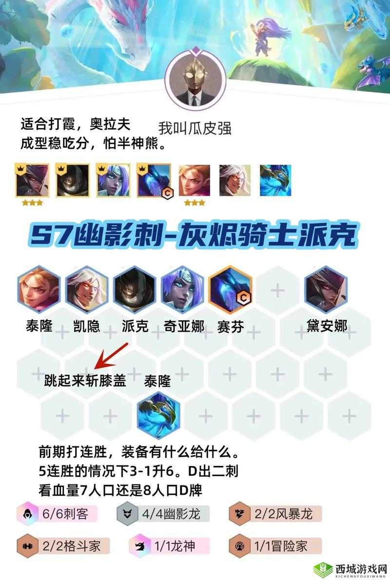 云顶之弈11.2版本派克攻略