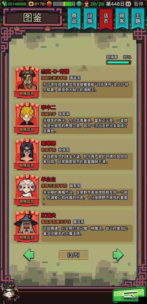 怪奇小店角色技能介绍,资源管理的艺术