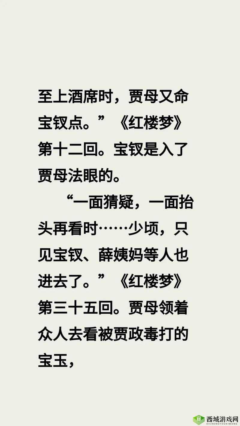 贾政与宝钗:情感的碰撞与交流