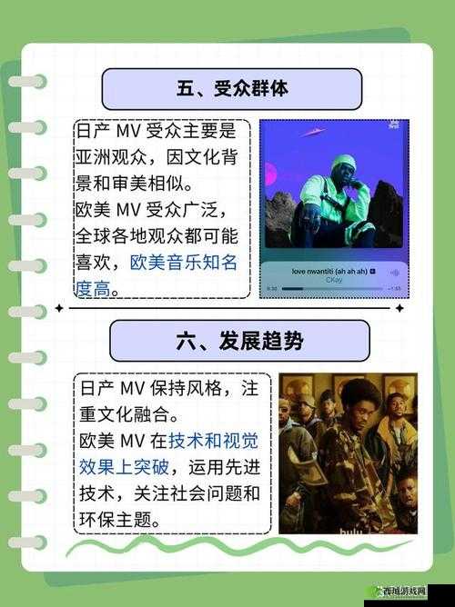 如何区分日产 MV 与欧美 MV 的差异:音乐风格、画面表现与文化内涵