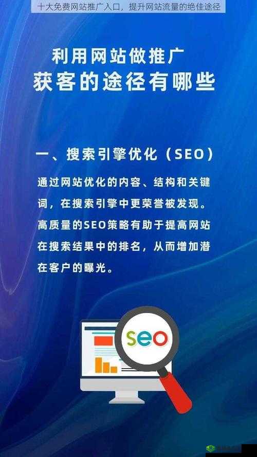十大免费网站推广入口:掌握流量密码的绝佳途径