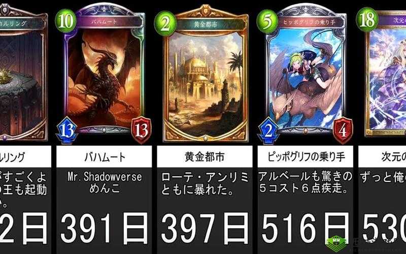 影之诗一周数据统计,被削前的毒瘤