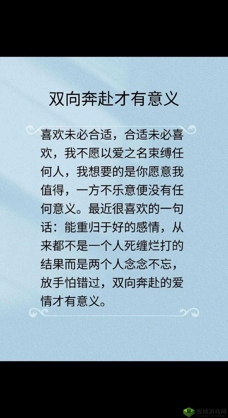 双向奔赴1V1SC南望:深度解析现代情感交流中的双向奔赴模式及其影响