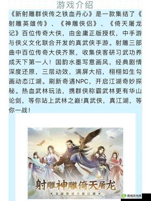 新射雕群侠传之铁血丹心高级招募令获得方法介绍及其在资源管理中的重要性