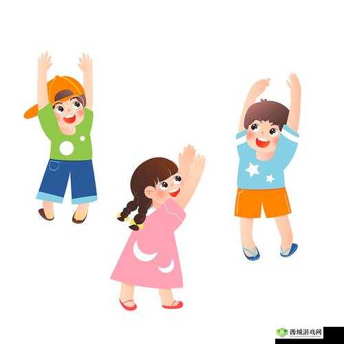 不如跳舞三个孩子在公园欢乐起舞,童真童趣的漫画故事分享