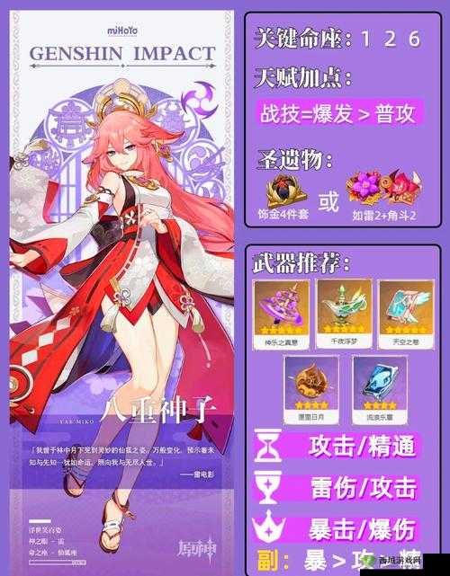八重神子游戏深度解析:角色技能、剧情背景及玩家体验全攻略