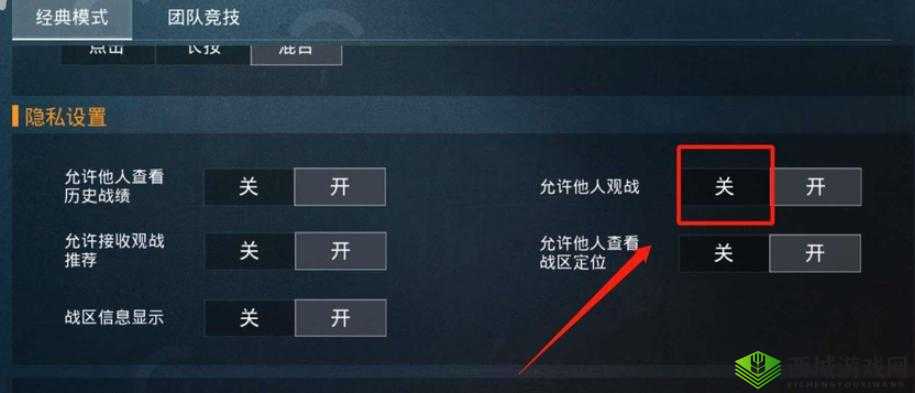 和平精英怎么禁止他人观战，关闭观战设置的详细指南